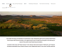 Tablet Screenshot of coralcanyongolf.com